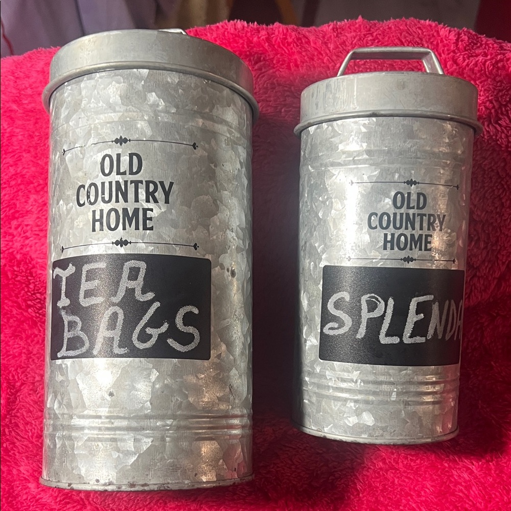 Old Country Home Metal Canisters